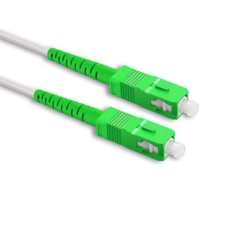 SC APC to SC Apc Fiber Optic Drop Cable Patch Cord FTTH Single Mode Simplex Fiber Optic Outdoor Fiber Jumper SC Upc to SC Upc