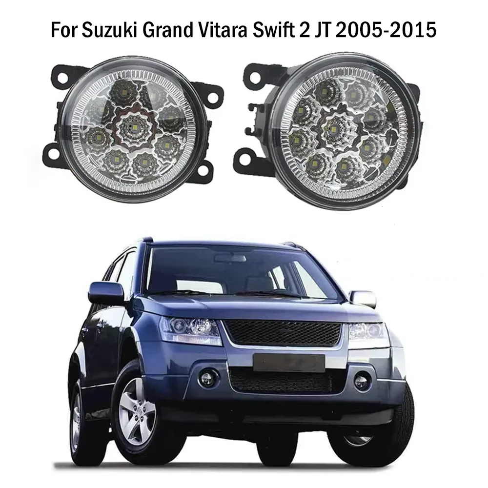 

LED Fog Lamps Assembly For Suzuki Grand Vitara Swift 2 JT 2005-2015 Foglights Front Bumper Corner Headlights Car Accessories