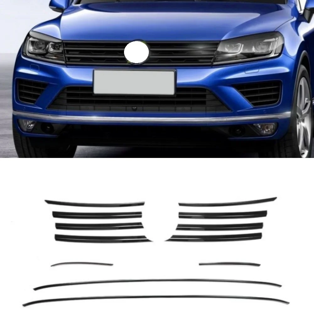 Front bumper grille decorative strip  For VW Touareg 2011-2018