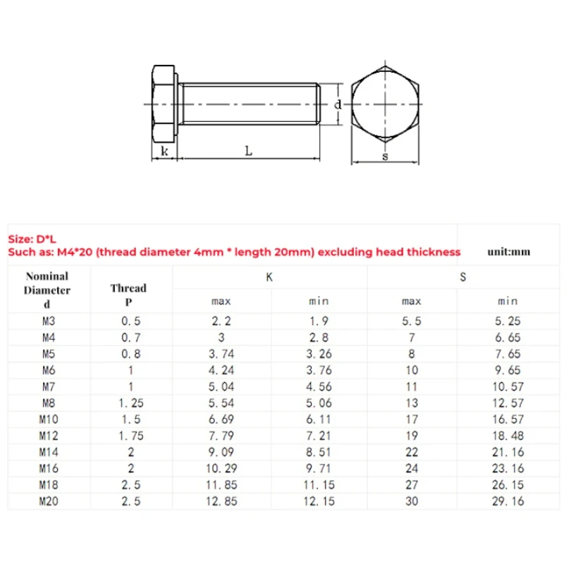 1Pcs M10 M12 M14 M16 304 Stainless Steel Outer Hexagon Head Screw Nut Flat Washer Lock Washer Kit Long Hexagon Bolt Combination