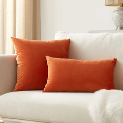Multi- Sized Pillow Cover Living Room Sofa Soft Throw Cushion Cover Breathable Funda Cojin Simple Plain Pillowcase Home 쿠션커버