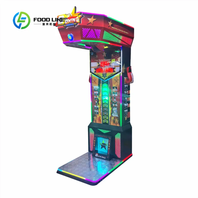 Customized Stainless Steel Arcade Boxing Machine Wireless Stress Relieving Boxers Force Measuring Coins