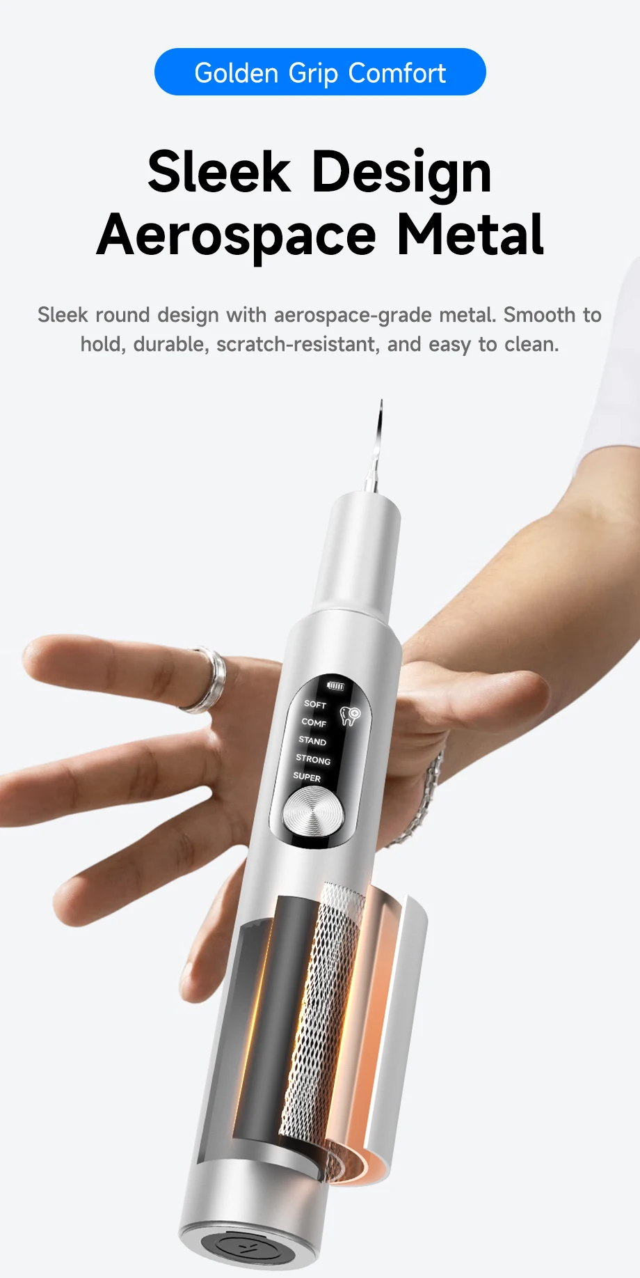 T11 Ultraschall-Zahnreiniger Elektrisch 6600W Dental-Scaler Zahnstein- und Plaque-Entferner für Zähne, Kaffee- und Rauchflecken-Reinigungswerkzeug – Detail 10