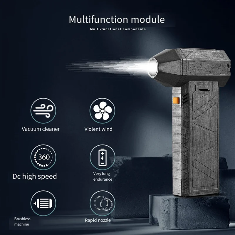 

ABLU-2X Супермощный вентилятор Mini Turbo Jet Fan 130000 об/мин 52 + M/S Высокоскоростные канальные вентиляторы 8000 мАч Бесщеточный двигатель Промышленный