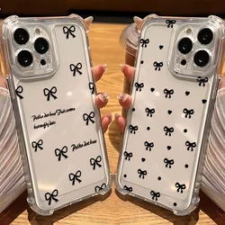 Luxury Laser Silver Bow knot Phone Case For Samsung Galaxy S25 S24 S23 S22 S21 Note20 FE Ultra Plus 4G 5G Anti Fall TPU Cover