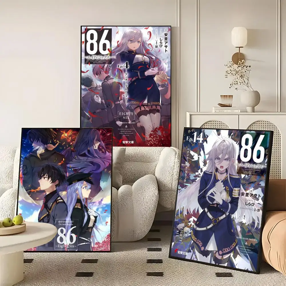 Anime 86 -Eighty-Six- Poster Character Print Japanese Graphic Streaming Film Style Wall Artwork Bedroom Decor