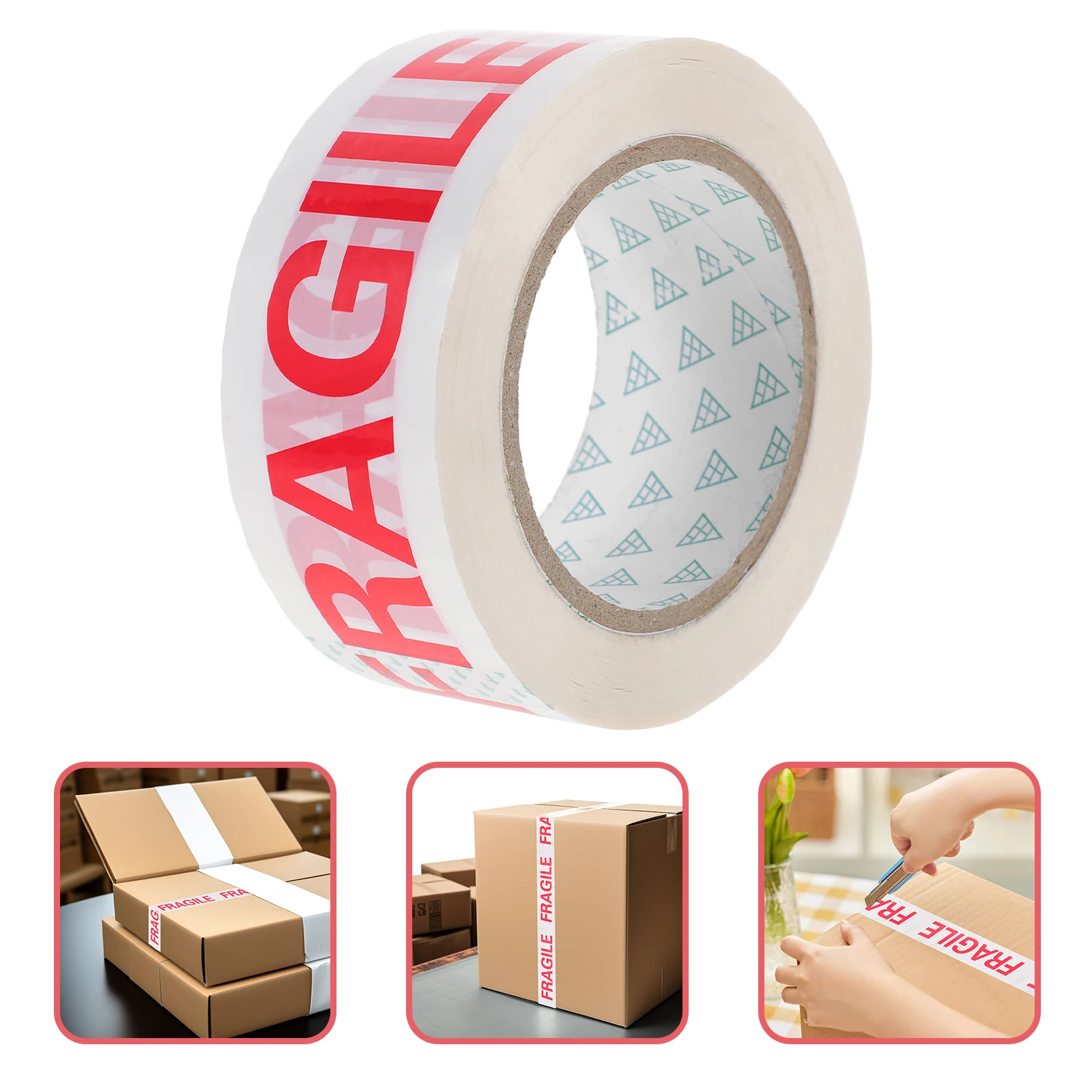 

1 Roll Of Heavy Duty Moving Fragile Tape Shipping Warning Packaging Supplies Eye-Catching Vibrant Lettering Adhesive