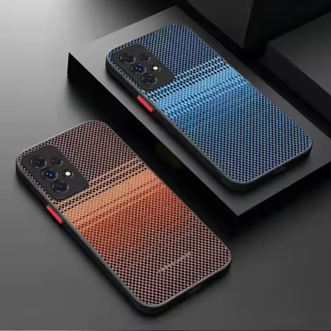 Luxury Real Aramid Fiber Case For Samsung Galaxy A05 A05S A54 A34 A24 A14 A53 A33 A23 A13 A52 A52S A32 A22 A12 A71 A51 A31 A50