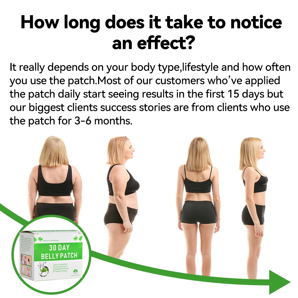 30 Day Belly Slim Medical Patch Herbal Body Detox Minceur Improve Sleeping Slimming Fat Burner Plaster Weight Loss Navel Pill