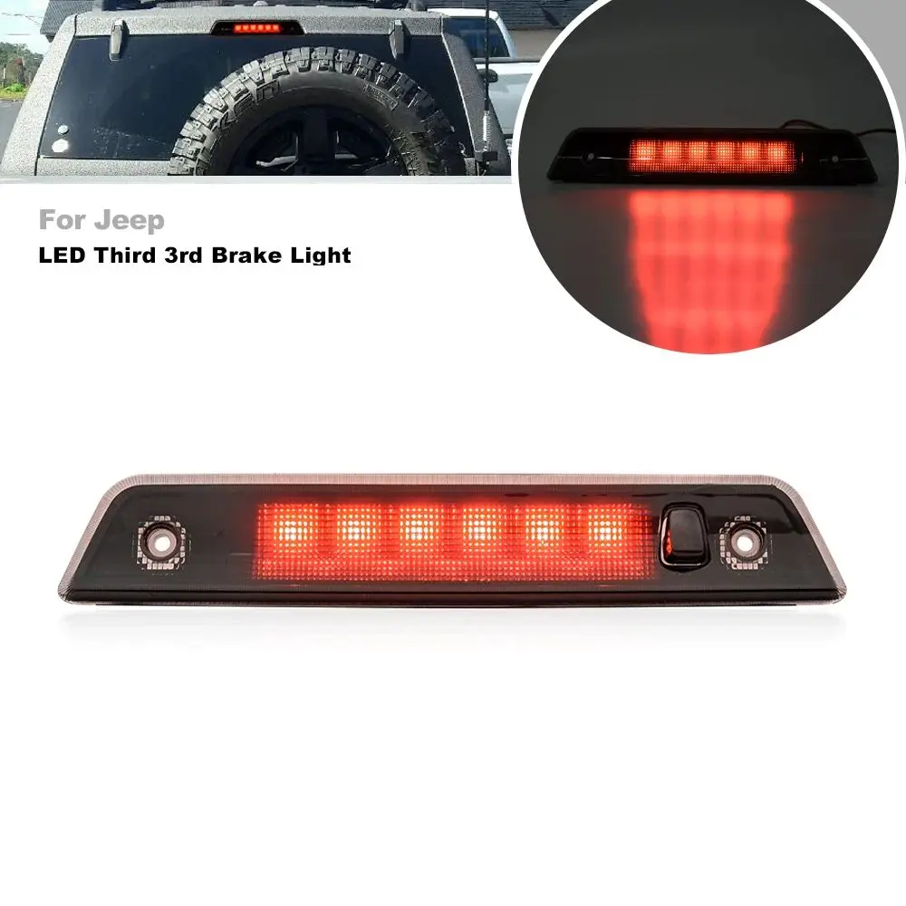 Feu arrière de frein LED noir 3ème pour Jeep Grand Cherokee 2005 2006 - 2010 55157397AA 55157397AC 55157397AD 55157397AB