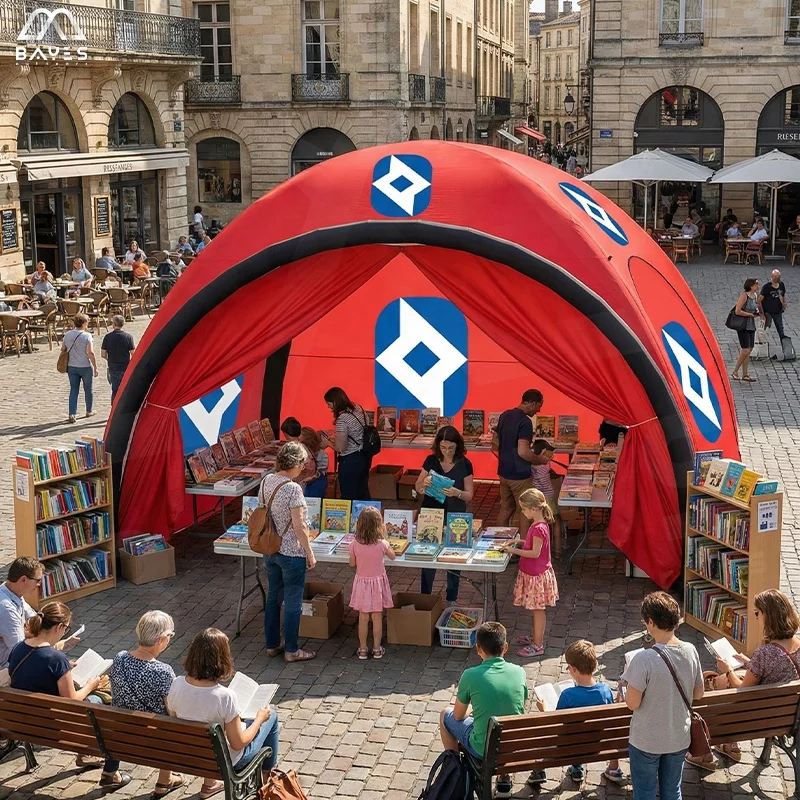 Carpa Inflable con Logotipo Personalizado, Domo Inflable, Gazebo, Carpa Desplegable para Ferias Comerciales, Eventos, Fiestas, Publicidad, Tienda Inflable