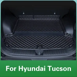 Custom Trunk Mat For Hyundai Tucson NX4 2024 2025 Leather Waterproof Main Pad Interior Modification Accessories