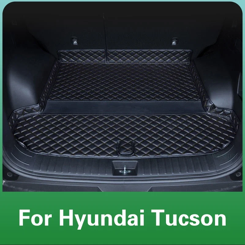Niestandardowa mata bagażnika do Hyundai Tucson NX4 2024 2025 skórzana wodoodporna podkładka główna akcesoria do modyfikacji wnętrza