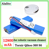 NEW 14.4V 12800mAh 100% New Original Battery Pack Used for The Qihoo 360 S6 Robot Vacuum Cleaner of Components
