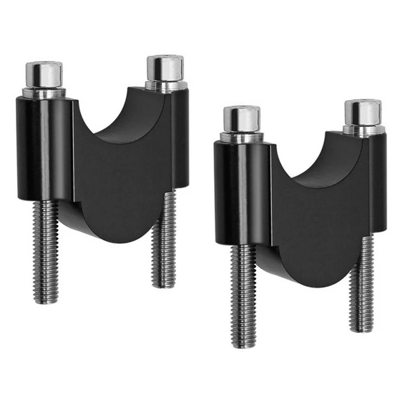 Adaptador de abrazadera de montaje Universal para manillar de motocicleta, 22mm, aluminio negro