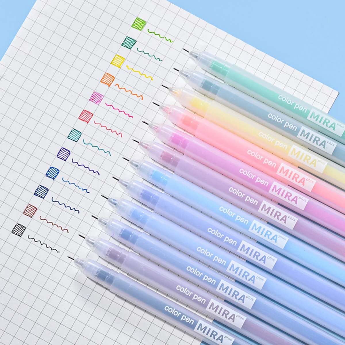 

12 Pcs/Set Colored Gel Pen Set Macaron Kawaii Ballpoint Marker Painting Pens Korean Stationery School Supplies for Students