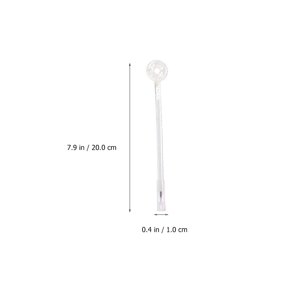 

8pcs Crystal Donut Shaped Gel Ink Pen Smooth Writing Quick Dry Ink Portable Creative Office School Stationery Pens