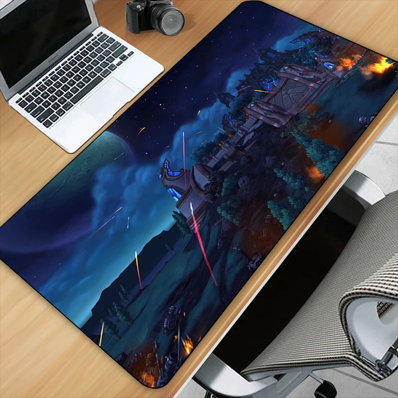 World of Warcraft Game HD Printing Mousepad Computer Lock Edge Keyboard Mat PC Desk Pad Large Mouse Pad Gaming Accessories Gift