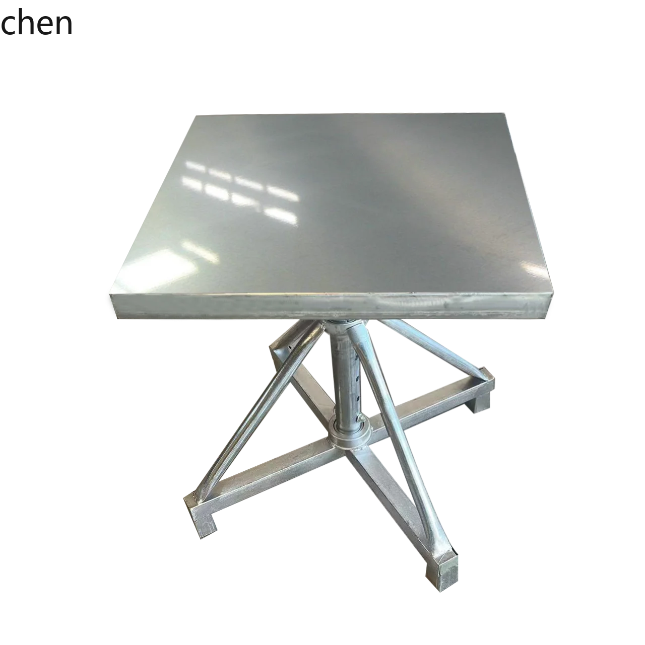 YXY painting special rotary table stainless steel double shaft load-bearing turntable adjustable 360 degree express packing rack