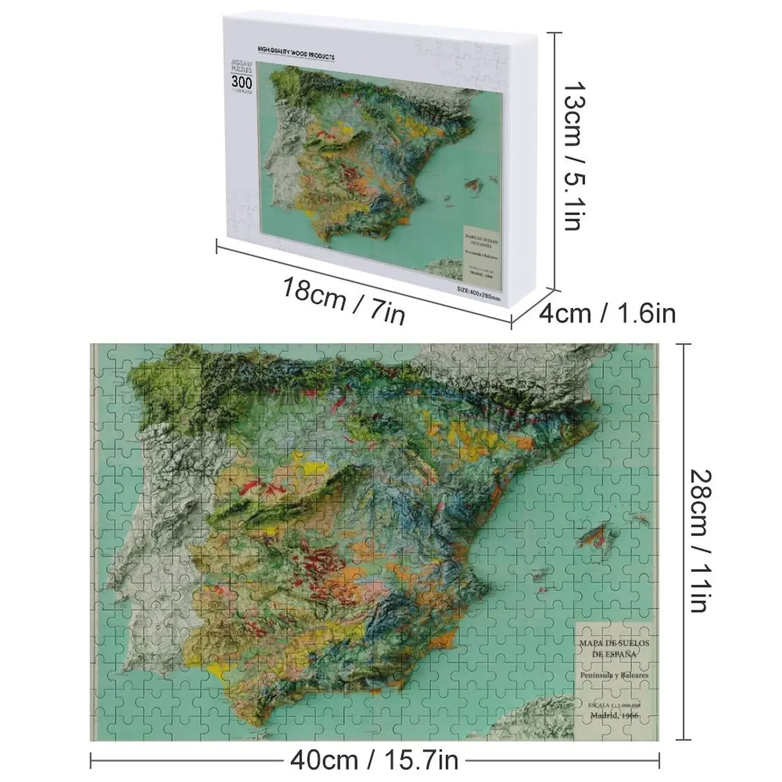 1966 рельефная карта Испании, 3D головоломка с цифрами, новые игрушки для детей, 2022 пазлов, пазл для взрослых
