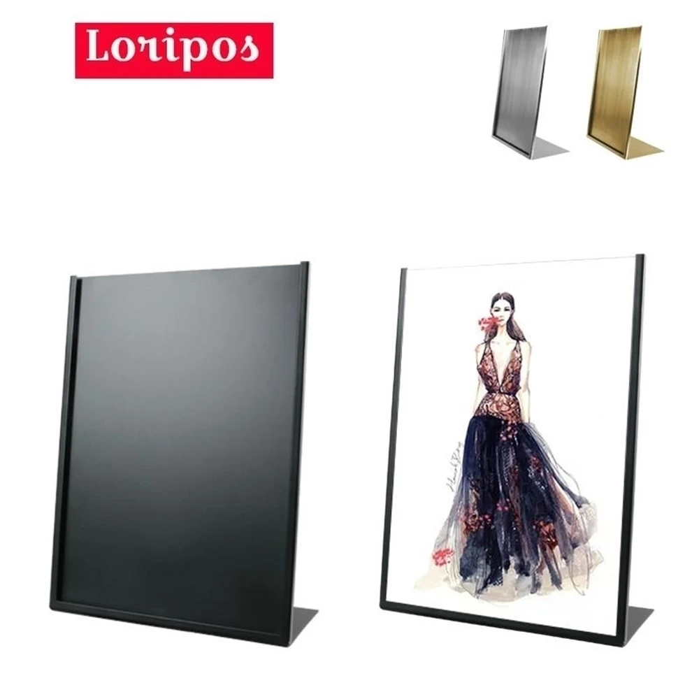 1PCS Pop Advertising Poster Desk Table Top Banner Display Rack Kt Board Sign Holder Menu Literature Display Stand A4 Ad Page