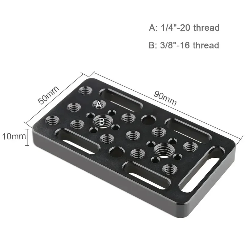 

Mounting Cheese Plate/Switching Plate Baseplate for Camera Cage Rig/Railblocks/ Dovetails Short Rods/Mirco Rods Mounting