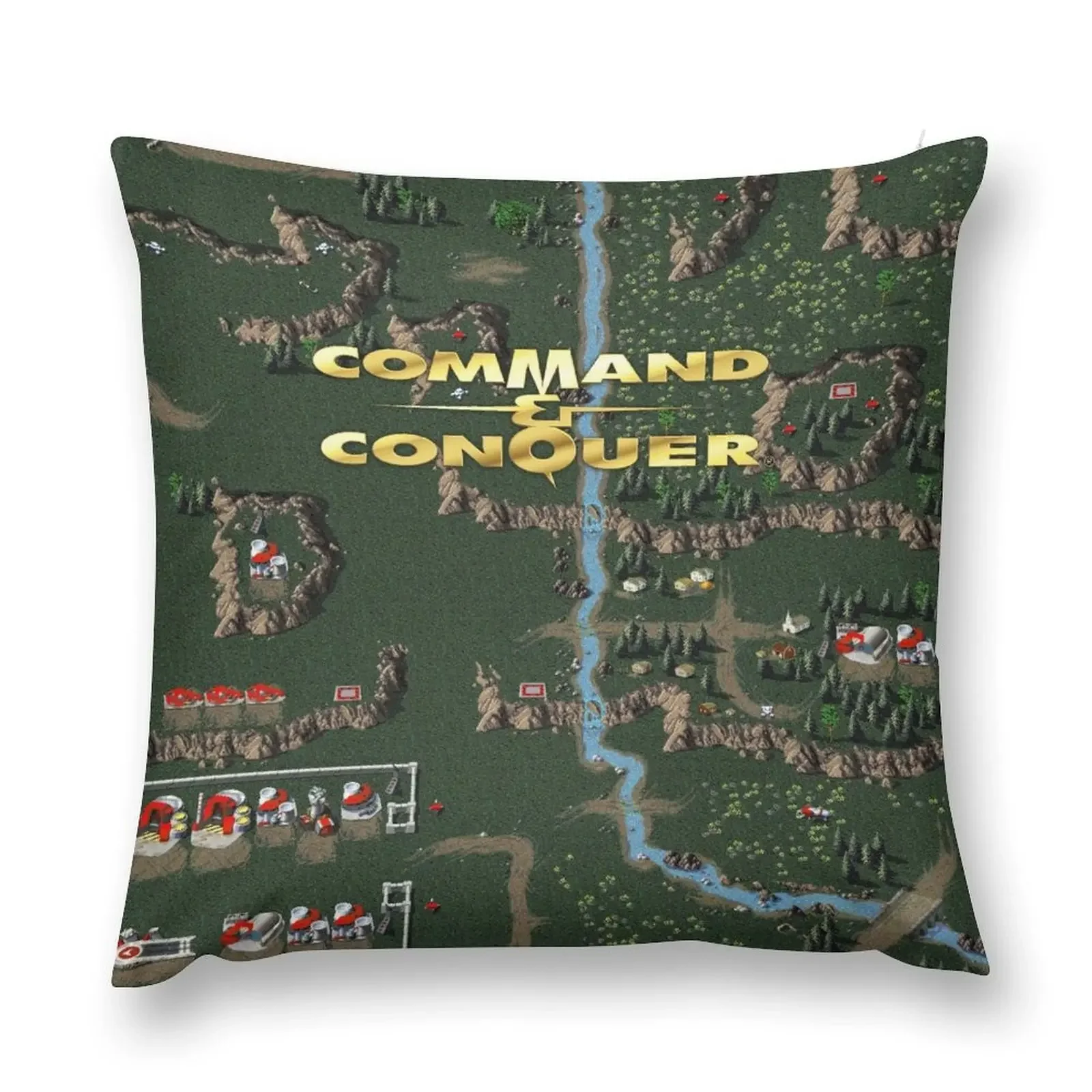 Command & Conquer 1 Tiberian Dawn Retro DOS Game Fan Print Throw Pillow Christmas Pillow Covers Sofa Covers pillow