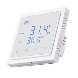 Termostato inteligente MH-1828, controlador de temperatura de calefacción de suelo radiante, con pantalla táctil LED, 85-265V, 16A