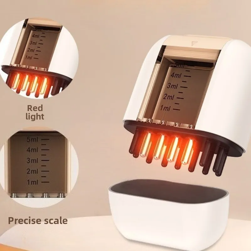 

Microcurrent Scalp Applicator Liquid Comb Massage Comb Essential Oil Liquid Guiding Scalp Massager Red Light Therapy