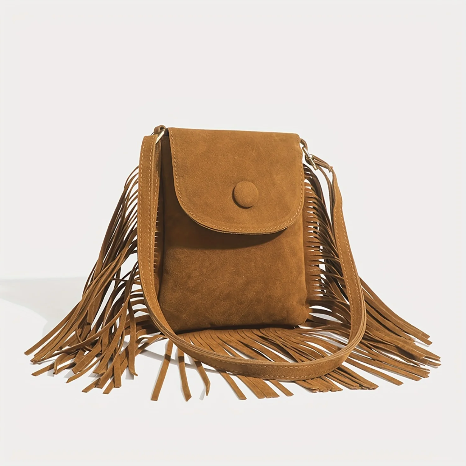 

Stylish Women's Crossbody Tassel Bag | Mini Phone Purse with Fringe | Casual Ladies Accessory