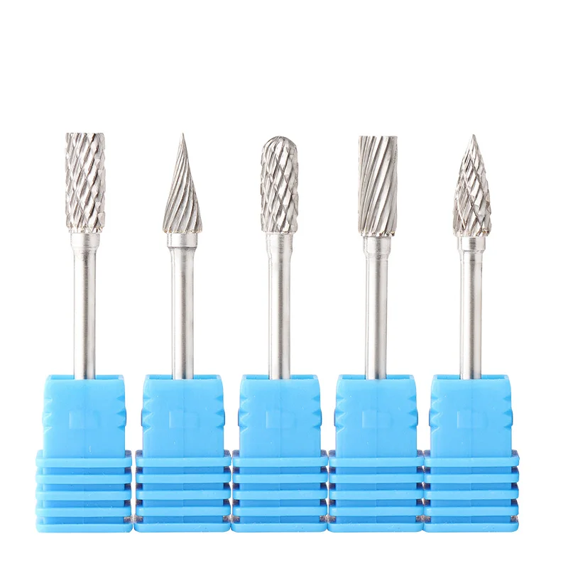 텅스텐 강철 연삭 헤드 경질 합금 회전 파일 금속 연마 구멍 확장 목공 조각 밀링 커터 세트 3*4