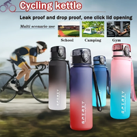 500ml/650ml/1000ml Motorcycle Sports Water Bottles , BPA - free PC, stylishly frosted. Ideal for outdoor