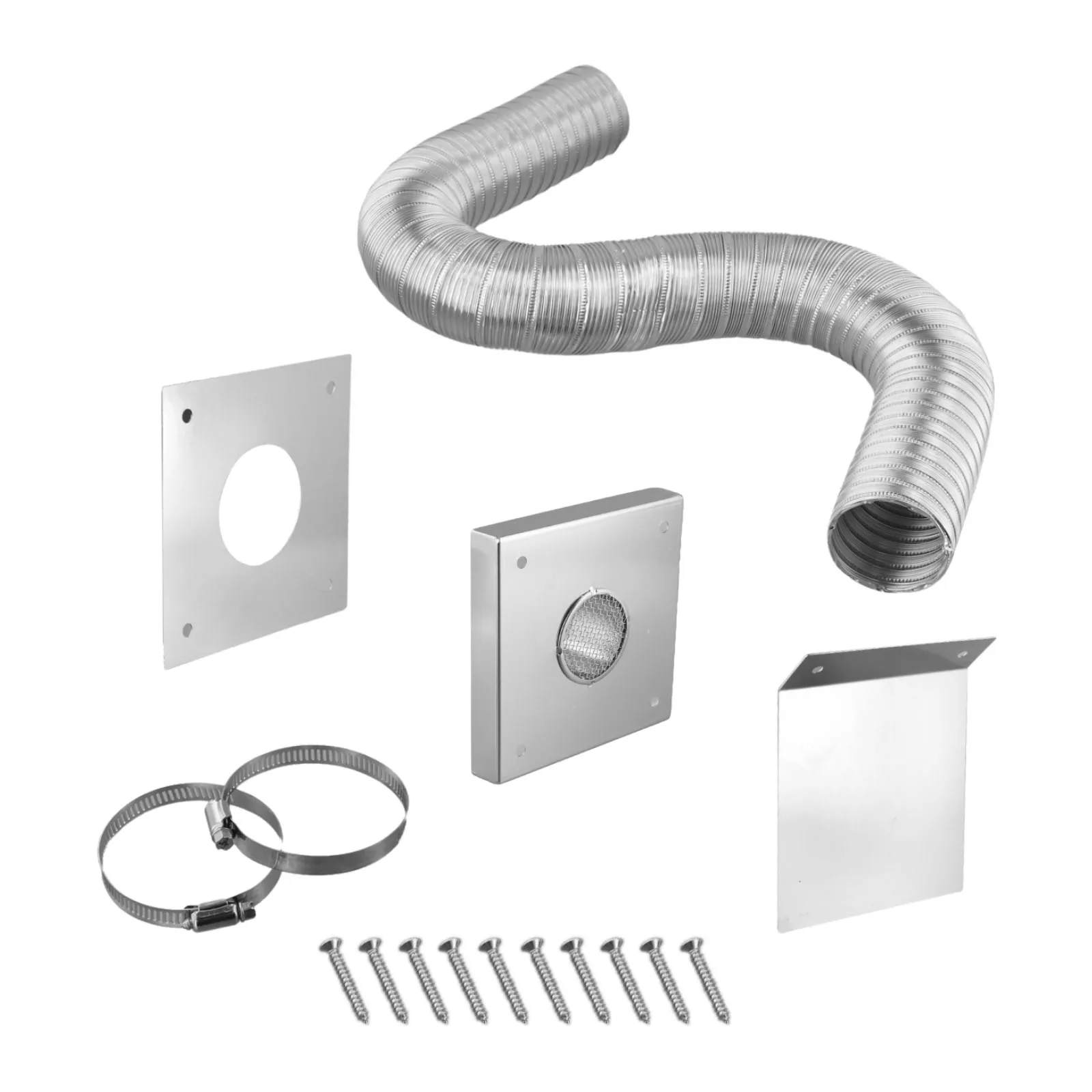 Flexible Air Intake Fresh Air Intake Kit Outdoor Fresh Air Intake Up To 60 Inches Pellet Stove Corrosion-Resistant Material