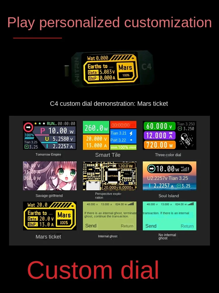 WITRN C4/C5 감지기, USB 전압 및 전류계 테스트, PD3.1 디코이 EPR 노화 활성화, 48V, 무료 배송