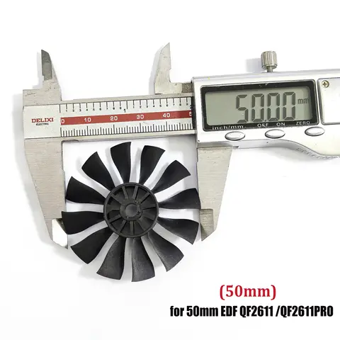 70mm 64mm 50mm Blades CW CCW 12 Blades Fan for QX-MOTOR EDF Duct Fan Violent Fan DIY Spare Parts