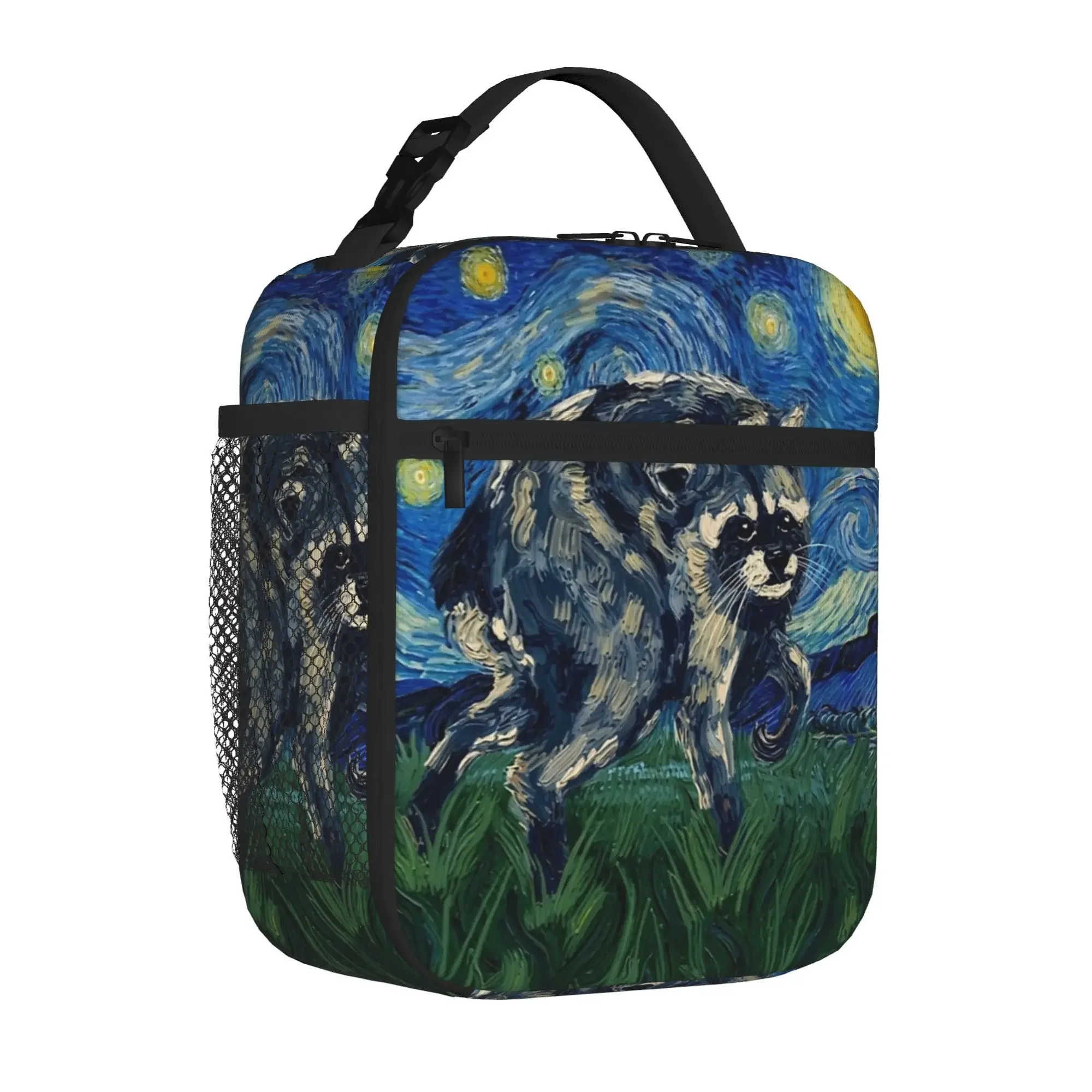 Jimothy Van Gogh Art Starry Night Parody Thermal Insulated Lunch Bags for Work  Reusable Bento Box Thermal Cooler Lunch Boxes