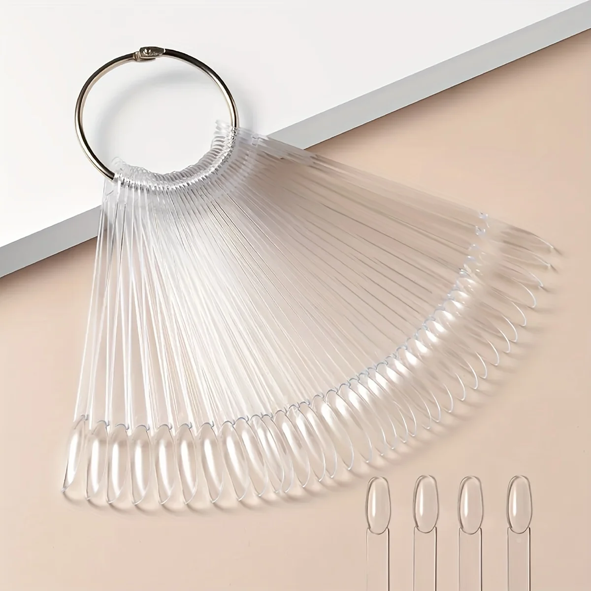 

50 шт./100 шт., набор прозрачных палочек для образцов ногтей-многоразовая палитра для демонстрации образцов накладных ногтей, инструменты для практики цвета гель-лака