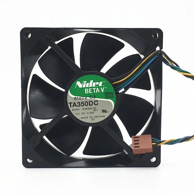 

Ltsf For Nidec G35390-35 DC 12V 0.39A 90x90x25mm 4-Wire Server Cooling Fan 9cm
