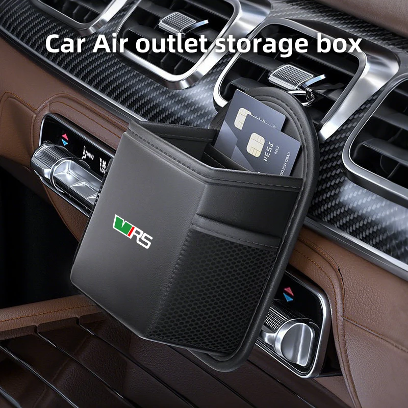 Car Air Vent Storage Box Phone Holder Sunglasses Bag Auto Accessories For Skoda VRS Octavia Kamiq Kodiaq Karoq RS Superb