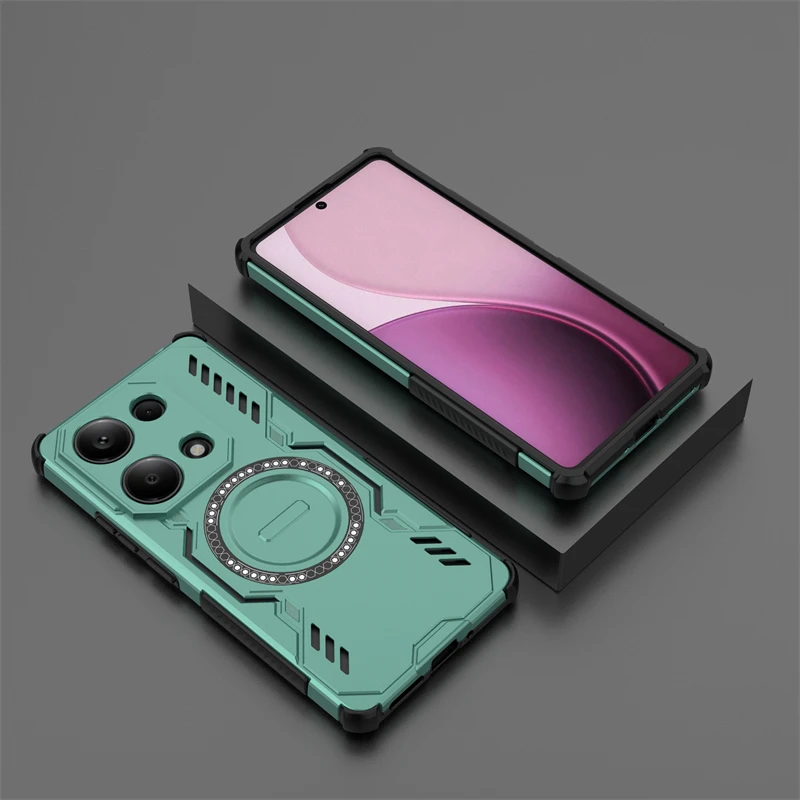 Case For Redmi Note 13 Pro 4G Case Redmi Note 13 Pro 4G Magnetic Adsorption Wireless Charge Cover For Redmi Note 13 Pro 4G Case