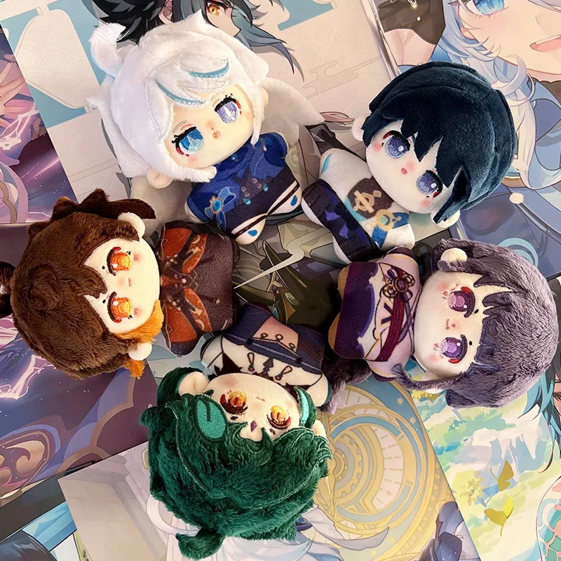 

10cm Cute Genshin Impact Figure Plush Cotton Doll Stuffed Toy Gift for Kids