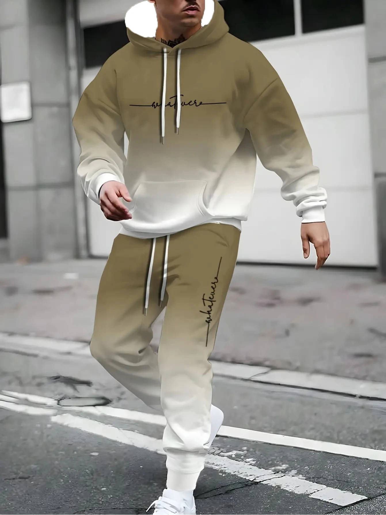 

Осенне-зимний мужской комплект с капюшоном, мужской повседневный спортивный комплект с капюшоном, мужской простой комплект с капюшоном с принтом, быстросохнущий дышащий комплект с капюшоном