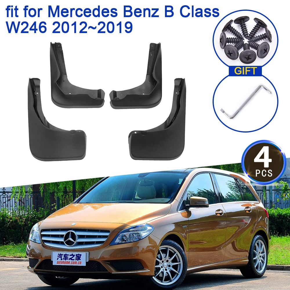 for Mercedes Benz B W246 2012 2013 2014 2015 2016 2017 2018 2019 Mudflap Mudguard Fenders Splash Guards Front Wheels Accessories