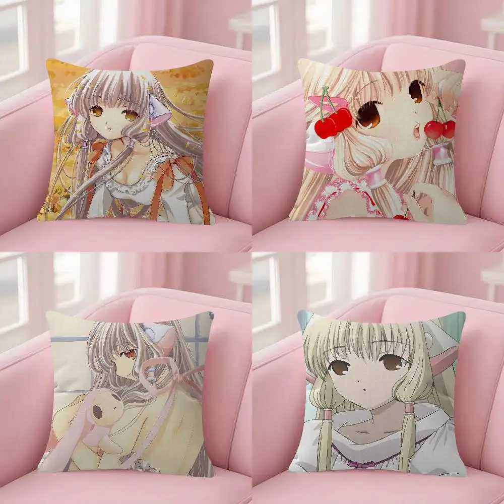 Cute C-Chobits Cartoons Pillow Anime Pillow Sofa Bed Head Pillow Cover Cushion Cover Fashion 30x30 40x40 45*45cm