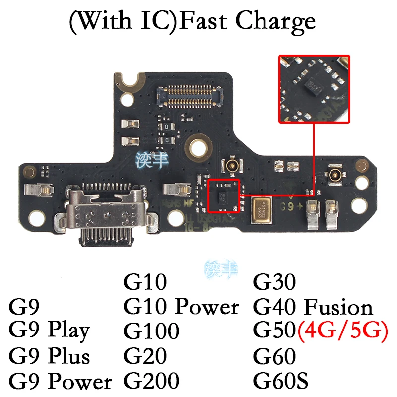 Usb Dock Charger for Motorola Moto Connector Ports G9 G100 G200 G30 G40 G50 G60 G60S Power Plus Play Charging Board Module Flex