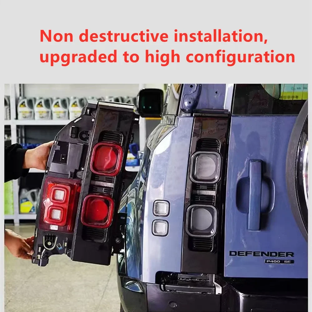 Rear Taillights Brake Light Tail Stop Lamp for Land Rover Defender 90 110 130 L663 Taillight Car Accessories LR147948 LR147945