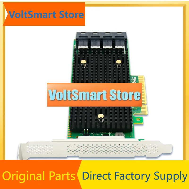 VoltSPCIe 3.1 X8 To 16 Port SAS/SATA/NVMe Tri-mode HBA Expansion Card Based On LSI SAS3416 Chip-SAS3416-16I