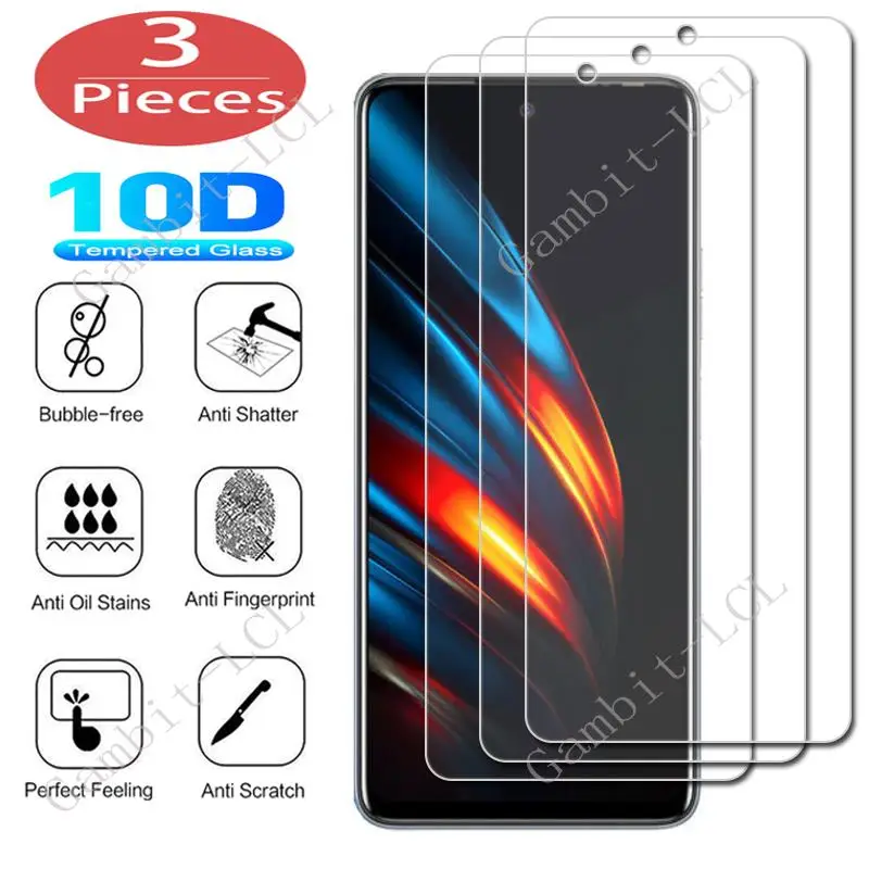 3Pcs Protection Glass For Tecno Pova 2 LE7 Pouvoir 4 Pro Spark 5 Air 7 6 GO POP Tempered Screen Protective Protector Cover Film