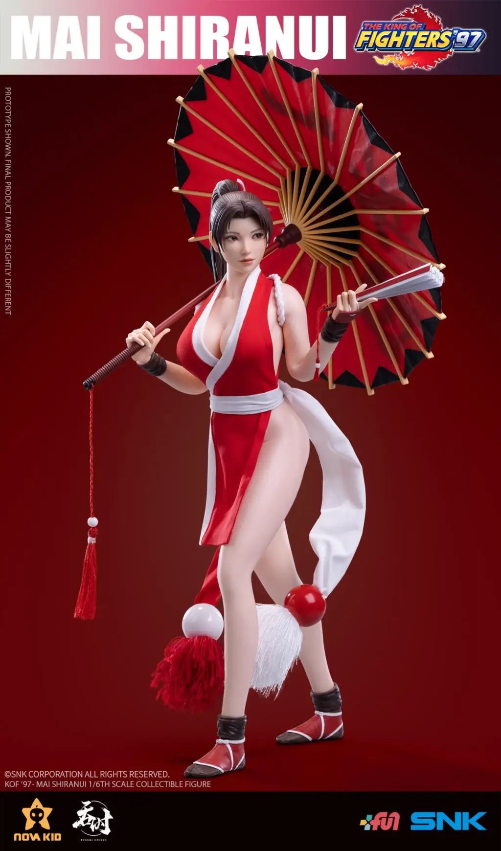 [IN VOORRAAD] SNK Copyrighted Autorisatie King of Fighters 97 Mai Shiranui TS-XZZ-002 Action Figure Speelgoed Met Doos