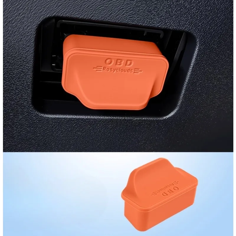 1pc Silica Gel Plastic OBD Computer Diagnostic Interface Waterproof Dustproof Cover for Chery Icar V23 03 03T